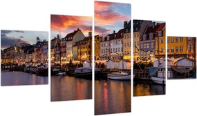 Obraz - Nyhavn, Kopenhaga (125x70 cm)