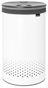 Biały metalowy kosz na pranie 60 l – Brabantia