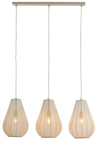 Beżowa lampa wisząca ze szklanym kloszem Itela – Light &amp; Living