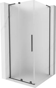 Mexen Velar L kabina prysznicowa rozsuwana 110 x 110 cm, szron, gun gray szczotkowany - 871-110-110-33-66