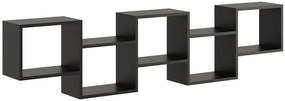 Czarna minimalistyczna półka ścienna - Azerto