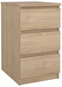 Komoda w dekorze dębu w naturalnym kolorze 40x70x50 cm Naia – Tvilum