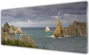 Panel Kuchenny Fale Rozbijające Się O Skały