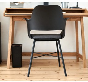 Czarne krzesło Unique Furniture Wrestler