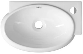 Biała ceramiczna umywalka 43x28,5 cm Ribera – Sapho