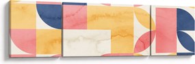 Obraz - Abstrakcja z wzorami retro (170x50 cm)
