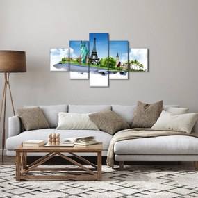 Obraz - Podróż dookoła świata (125x70 cm)