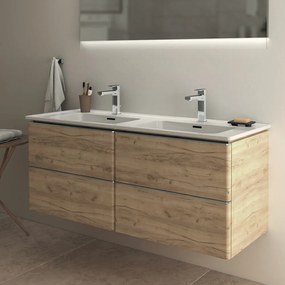 Biała ceramiczna umywalka podwójna 124x46 cm Strada II – Ideal Standard
