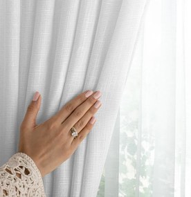 Biała zasłona 140x250 cm Valeta – Restilo