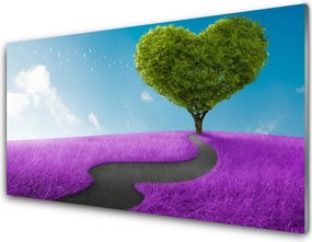 Dekor Szklany do Kuchni Ścieżka Przez Letnią Polanę