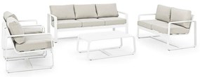 Biała aluminiowa sofa ogrodowa Merrigan – Bizzotto