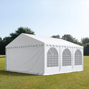 TOOLPORT XXL 5x6m Namiot imprezowy - 2,6 m wysokość ścian bocznych, PVC 1400, biały - (7676BL)