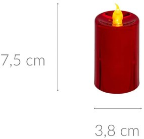 Świece LED brokatowe, 4 szt.