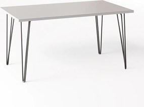 Stół FISK 138 x 80 cm do kuchni, salonu, jadalni Szary