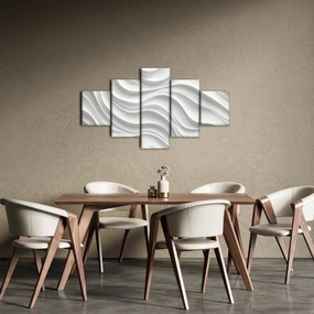 Obraz - 3D białe fale (125x70 cm)
