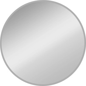 HOMCOM Lustro ścienne, nowoczesny design, 61 x 61 cm, srebrne | Aosom PL