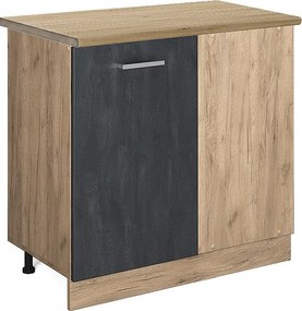 Szafka narożna czarny beton 86x60x81.6 r-line