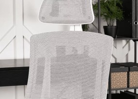 Kirtoz – ergonomiczny fotel obrotowy beżowy do biura, gry i nauki