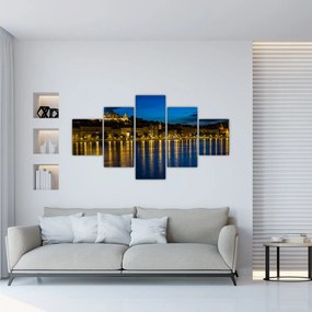 Obraz miasta nocą (125x70 cm)