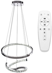 LAMPA KRYSZTAŁOWA WISZĄCA RING LED APP773-2CP