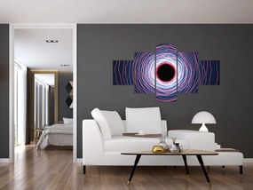 Obraz abstrakcji koła (125x70 cm)