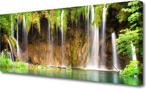 Obraz na płótnie Potęga Naturalnego Wodospadu