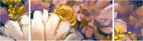 Obraz kwiatów (170x50 cm)