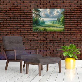 Obraz - Zielony krajobraz (70x50 cm)