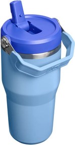 Niebieski termos ze stali nierdzewnej 600 ml IceFlow™ Flip Straw 2.0 Tumbler Blue Sky – Stanley
