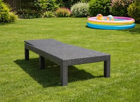 Leżak ogrodowy basenowy Aquaris SL-01 składany, kolor szary