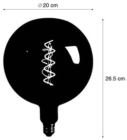 Lampa LED E27 ściemnialna G200 brązowa 4W 130 lm 1800K