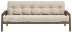 Beżowa rozkładana sofa 204 cm Grab – Karup Design