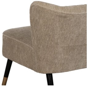 Beżowa sofa z tkaniny szenilowej 134 cm Glam – Ixia