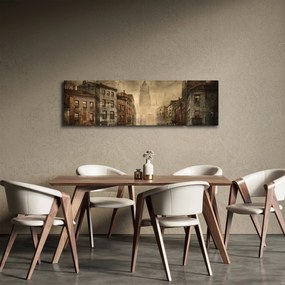 Obraz - Malowanie miasta (170x50 cm)