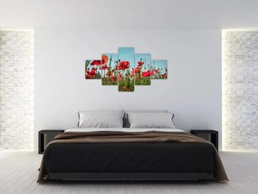 Obraz - Na polu maków (125x70 cm)