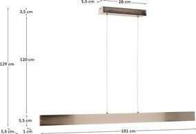 Lampa wisząca LED w kolorze srebra z metalowym kloszem Boadella – Kave Home