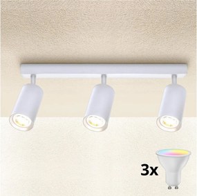 Brilagi - Ściemnialna oprawa punktowa LED SELE 3xGU10/6W/230V biała