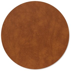Mata stołowa ze skóry ekologicznej ø 30 cm Circle M Bull – LIND DNA