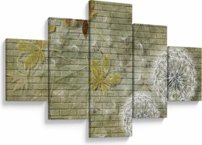Obraz - Dmuchawce unoszone wiatrem (125x70 cm)