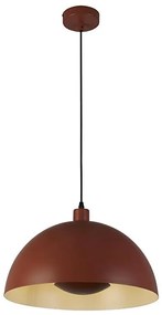 Searchlight 35410OR - Lampa wisząca na linkę MARS 1xE27/60W/230V, średnica 25 cm, kolor ceglany