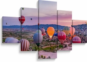 Obraz - Balony na ogrzane powietrze (125x70 cm)