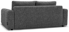 Ciemnoszara rozkładana/ze schowkiem sofa 248 cm Arsene – Bobochic Paris