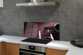 Panel szklany do Kuchni Głęboki Purpurowy Kolor Wina