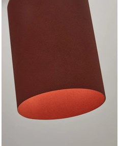 Lampa wisząca w kolorze terakoty z metalowym kloszem ø 15 cm Peralta – Kave Home