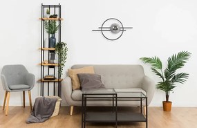 Czarno-grafitowy nowoczesny geometryczny kinkiet - A721-Sateli