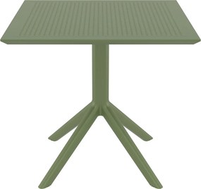 Kwadratowy stół kawiarniany z plastiku Sky Table 80