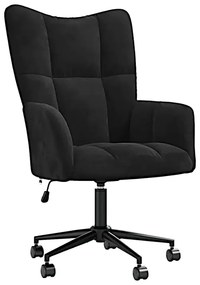 Fotel do biurka glamour czarny C7-A25