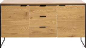 Komoda w dekorze dębu w naturalnym kolorze 155x81x45 cm Cesura – Unique Furniture