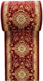 Czerwony chodnik dywanowy w elegancki wzór K3-C77