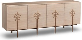 Designerska komoda fornirowana Stilig ST307 w kolorze białego dębu